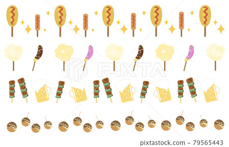 夏季節日插畫集 79565443