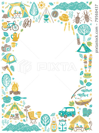 夏季戶外休閒露營燒烤架立式 79568437