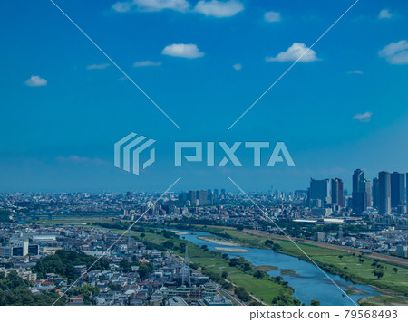 Tama River Futakotamagawa Station area bird's-eye view Setagaya 79568493