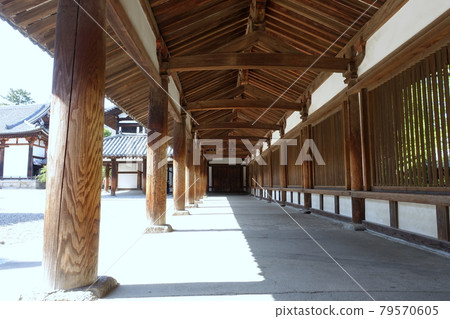 Horyuji Temple Saiin Corridor 79570605