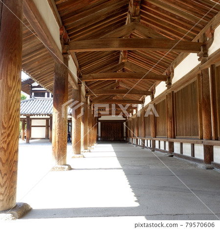 Horyuji Temple Saiin Corridor 79570606