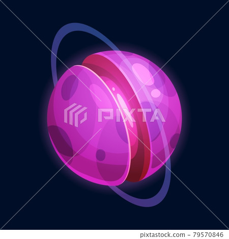 Exoplanet or planet yummy food dessert isolated 79570846