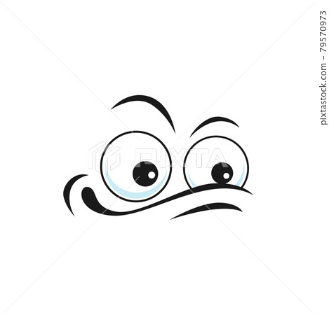 Apathetic indifferent emoticon emoji isolated icon Apathetic indifferent emoticon emoji isolated icon 79570973