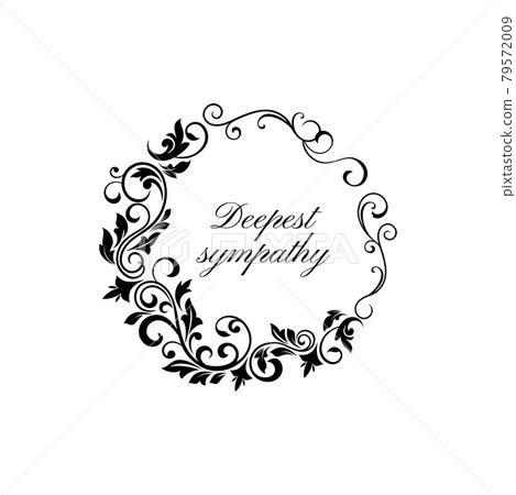 Funeral obituary card frame, condolences flowers 79572009