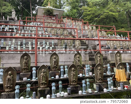 It is a myriad of Kannon statues at Yamaguchi Kannon Kinjoin in Tokorozawa City. 79572060