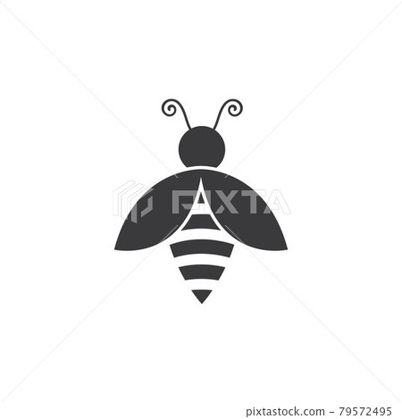 honey Bee Logo Template vector icon illustration 79572495