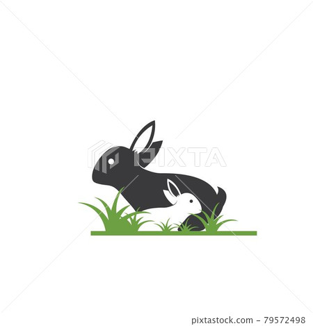 Rabbit Logo template vector icon illustration 79572498