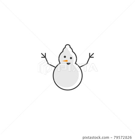 Snow man illustration Snow man illustration 79572826