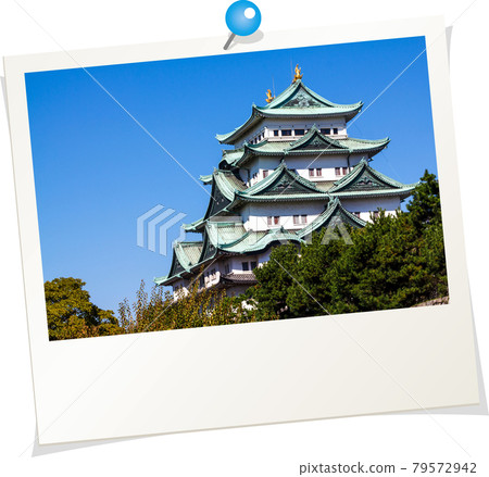 Polaroid-style photo, Nagoya Castle, Aichi Prefecture Polaroid-style photo, Nagoya Castle, Aichi Prefecture 79572942