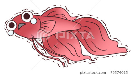 Surprised and shivering solid (red) 79574015