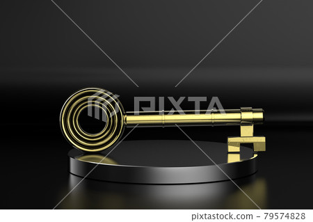 golden key or success key on black background golden key or success key on black background 79574828