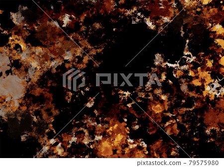 橙色在黑暗中發光的奇妙閃光寶石紋理背景 79575980