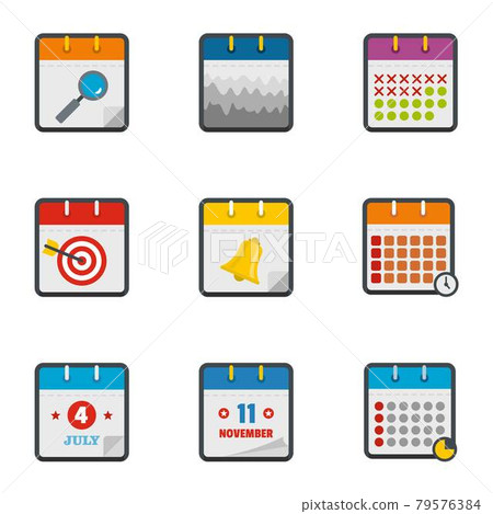 Translation icons set, flat style Translation icons set, flat style 79576384