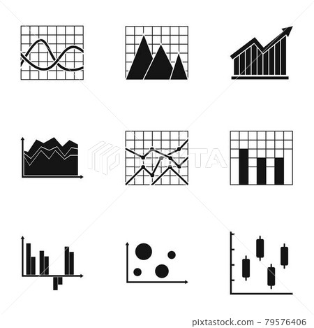Infographic icons set, simple style Infographic icons set, simple style 79576406