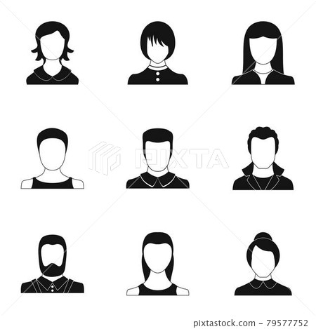 Idol icons set, simple style - Stock Illustration [79577752] - PIXTA