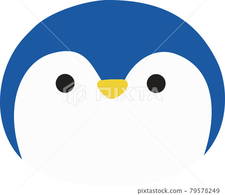 可愛的企鵝圖標鬆散手繪 79578249
