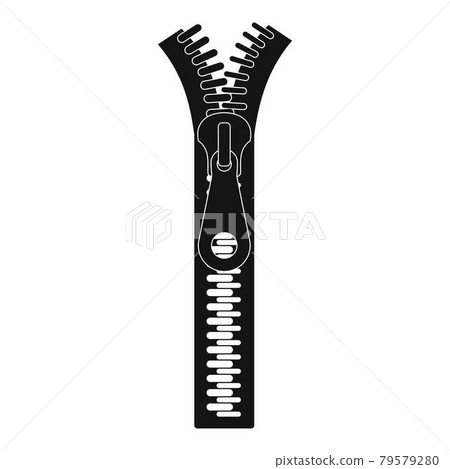 Small zip icon, simple style - Stock Illustration [79579280] - PIXTA