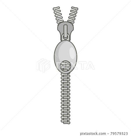 Oval zip icon, cartoon style - Stock Illustration [79579323] - PIXTA
