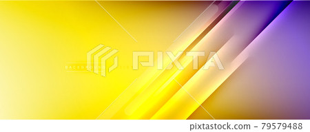 Abstract background - lines composition created with lights and shadows. Technology or business digital template. Trendy simple fluid color gradient abstract background with dynamic 79579488