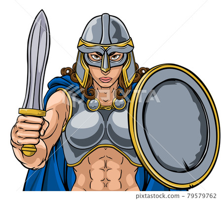 Ancient Celtic warriors stock image