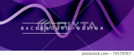 Abstract gradient background with wave line with shadow effect. Geometric composition. 3D shadow effects and fluid gradients Abstract gradient background with wave line with shadow effect. Geometric composition. 3D shadow effects and fluid gradients 79579767