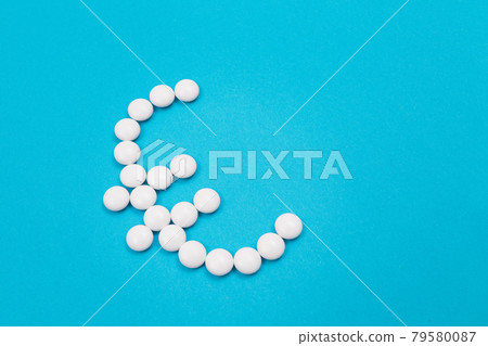 Pharmaceutical Industry and Business - Euro Symbol Made from White Pills Pharmaceutical Industry and Business - Euro Symbol Made from White Pills 79580087