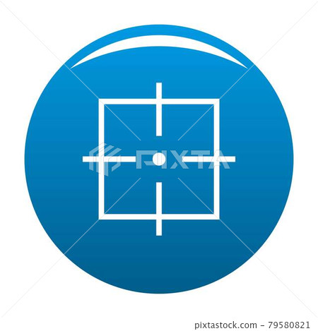 Purpose icon blue vector Purpose icon blue vector 79580821