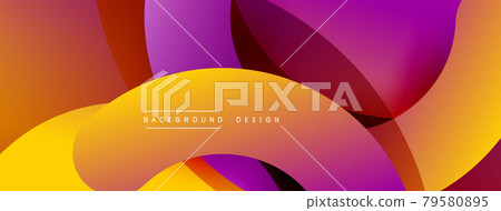 Abstract overlapping lines and circles geometric background with gradient colors Abstract overlapping lines and circles geometric background with gradient colors 79580895