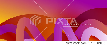 Abstract overlapping lines and circles geometric background with gradient colors Abstract overlapping lines and circles geometric background with gradient colors 79580900