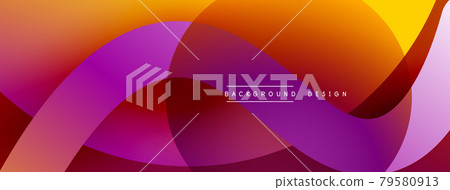 Abstract overlapping lines and circles geometric background with gradient colors Abstract overlapping lines and circles geometric background with gradient colors 79580913