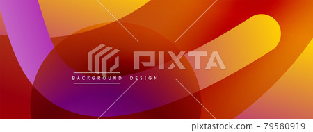 Abstract overlapping lines and circles geometric background with gradient colors Abstract overlapping lines and circles geometric background with gradient colors 79580919