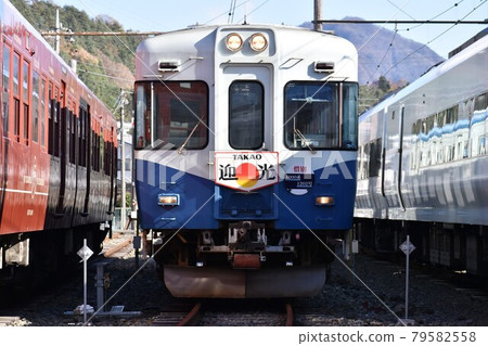 Fuji Kyuko 1200 that stops on the detention line Fuji Kyuko 1200 that stops on the detention line 79582558
