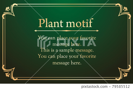 Frame set with object motif. Design material with an elegant image. Graceful line. Elegant design. Frame set with object motif. Design material with an elegant image. Graceful line. Elegant design. 79585512