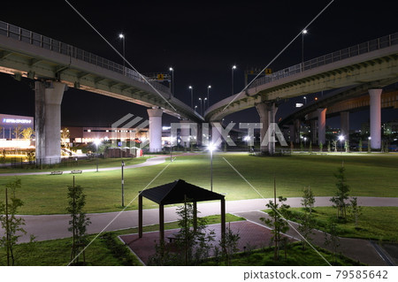 Night view of Rinku Junction in Izumisano City, Osaka Prefecture Night view of Rinku Junction in Izumisano City, Osaka Prefecture 79585642