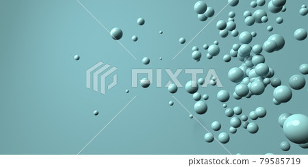 3D render of different size of spheres 79585719