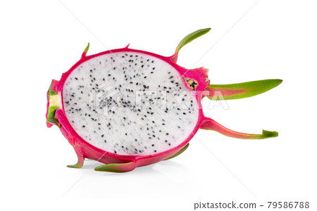 Dragon fruit, pitaya on white background 79586788