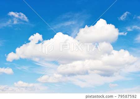 Blue sky white clouds. Nature landscape background 79587592