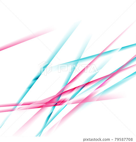 Pink and blue glossy stripes abstract background 79587708