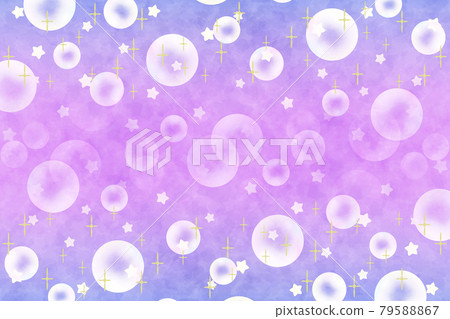 Soap bubble background 2 Rectangle glitter watercolor style 79588867