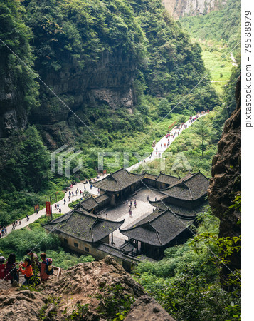 Wulong Karst National Geology Park UNESCO Nature world heritage in Chongqing, China 79588979