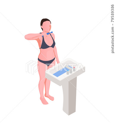 Isometric Hygiene Icon 79589386