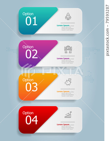 abstract tab bar vertical infographics presentation 79593287