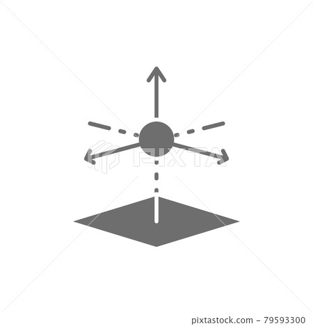 3D product modeling, 3 dimensional model grey icon. 79593300