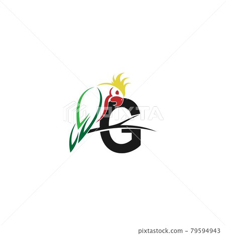 Letter G with parrot bird icon logo design vector-插圖素材 [79594943] - PIXTA圖庫