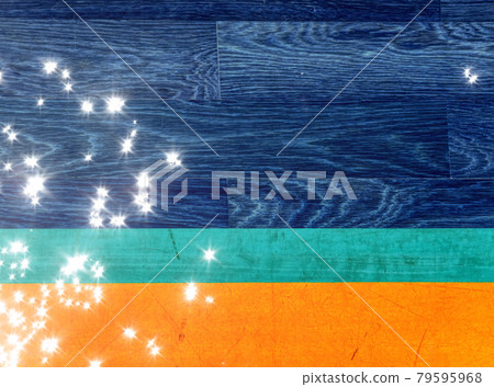 Painted lines on wooden board floor in gymnasium., Indoor sports Painted lines on wooden board floor in gymnasium., Indoor sports 79595968