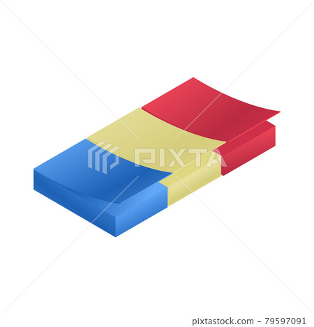 Isometric Sticky Notes Isometric Sticky Notes 79597091