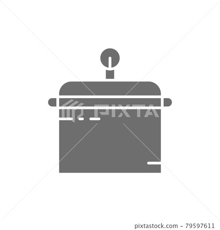 Container for tools disinfection, sterilization box, tattoo accessory gray icon. Container for tools disinfection, sterilization box, tattoo accessory gray icon. 79597611
