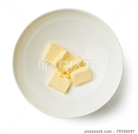 butter pieces in a bowl 79598097