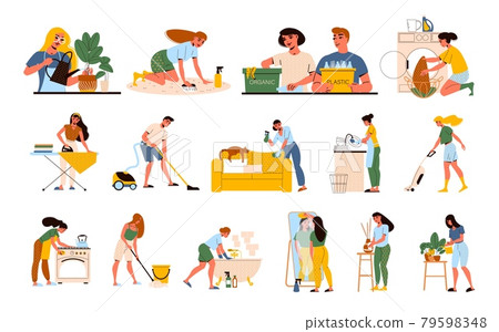 Cleaning Up House Set 79598348