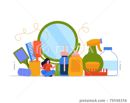 Bath Time Flat Concept 79598356